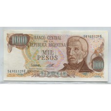 ARGENTINA COL. 652d BILLETE 1.000 PESOS LEY 18.188 BOT 2449c SIN CIRCULAR UNC